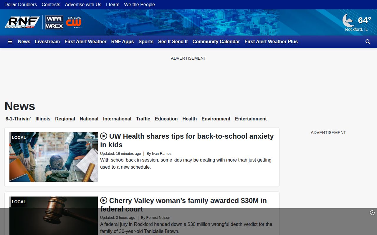 WIFR Rockford NewsFirst Stephenson County crime news section